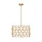 Z-Lite Harden Pendant, 5-Light, 18.25 In.W x 11.75 In.H, Modern Gold/White 1948P18-MGLD - alternate 1